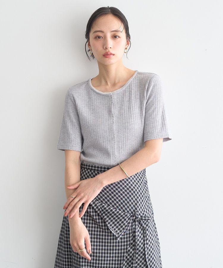earth music&ecology「チェーンリブラメカットソー」|Tシャツ・カットソー|