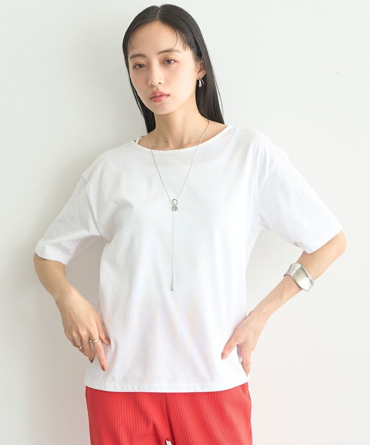 earth music&ecology「【接触冷感】バックデザインカットプルオーバー」|Tシャツ・カットソー|Off White