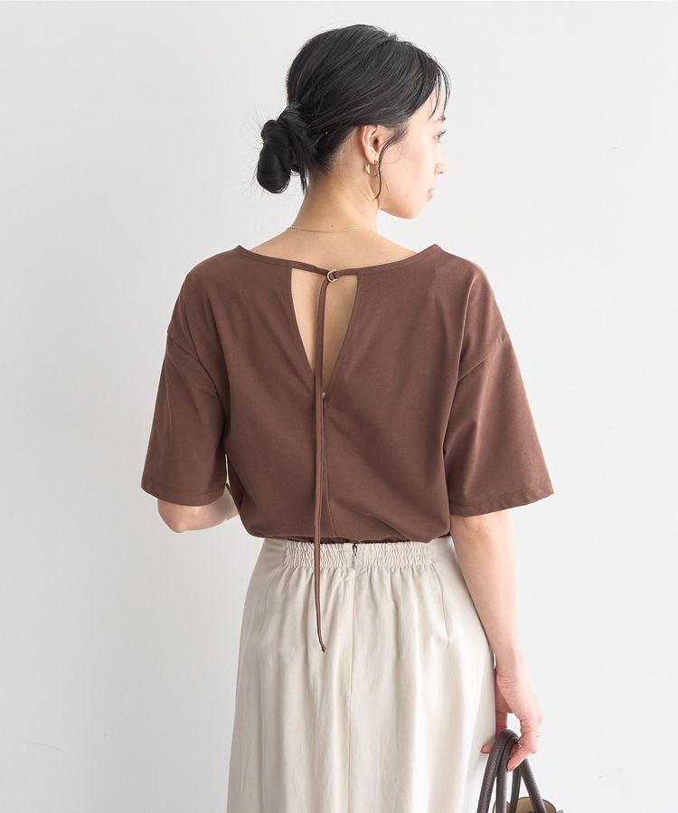 earth music&ecology「【接触冷感】バックデザインカットプルオーバー」|Tシャツ・カットソー|