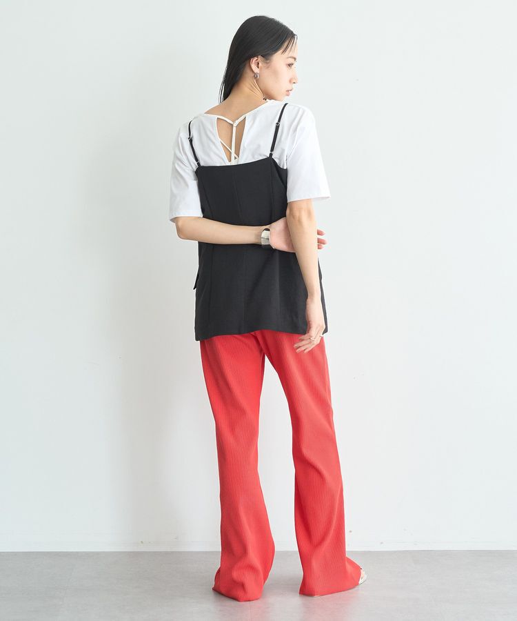 earth music&ecology「【接触冷感】バックデザインカットプルオーバー」|Tシャツ・カットソー|
