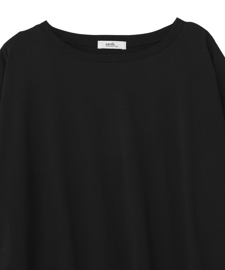 earth music&ecology「アシメレースビッグTシャツ」|チュニック|