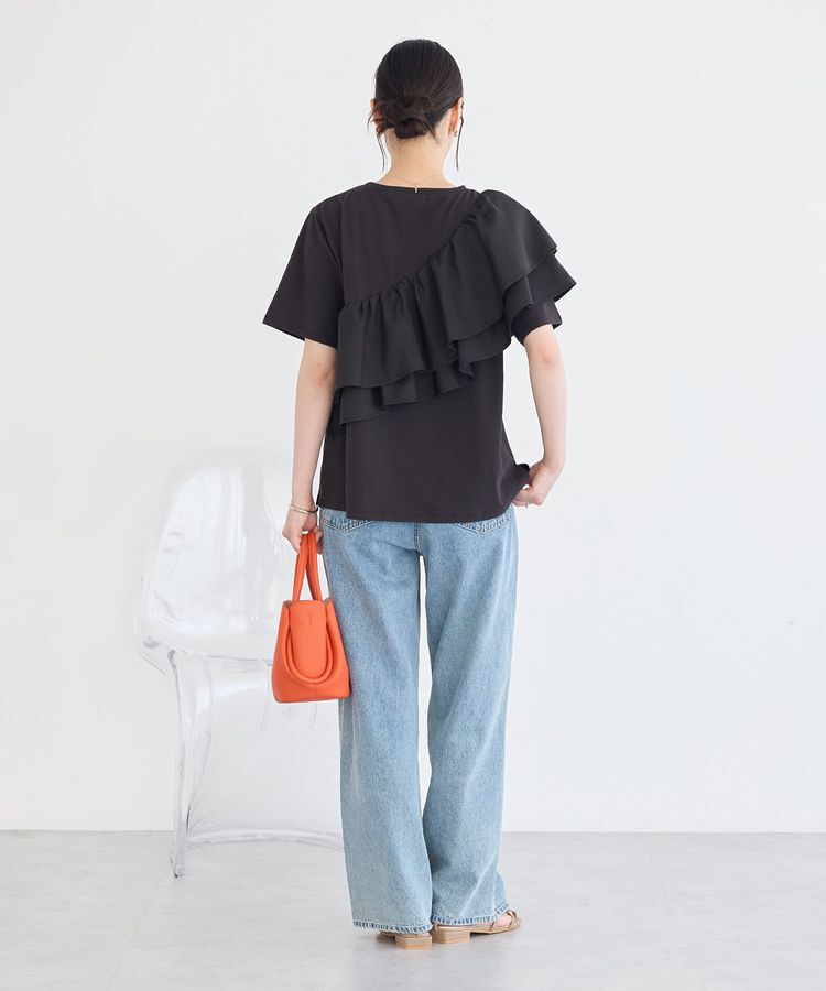 earth music&ecology「【接触冷感】フリルプルオーバー」|Tシャツ・カットソー|