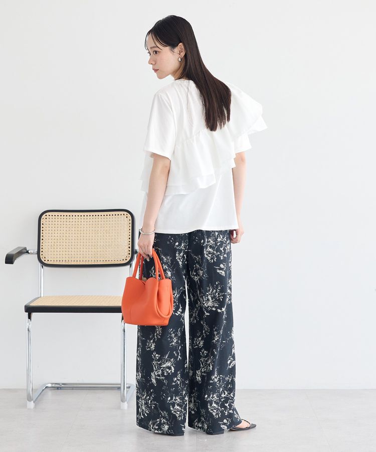 earth music&ecology「【接触冷感】フリルプルオーバー」|Tシャツ・カットソー|