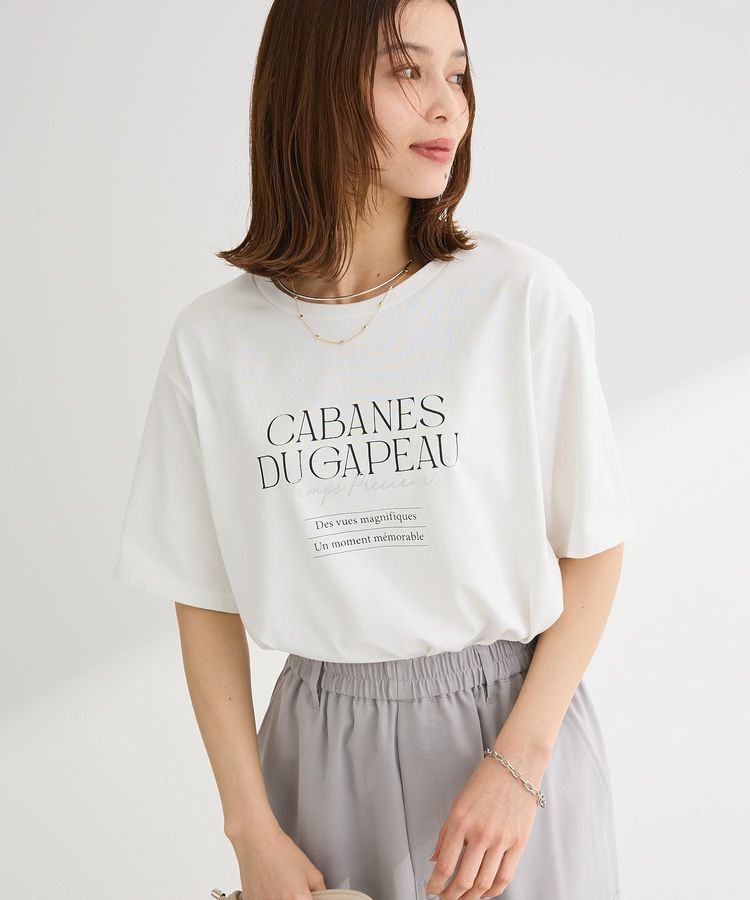Green Parks「【適ON】多段きれい目ロゴTシャツ」|Tシャツ・カットソー|
