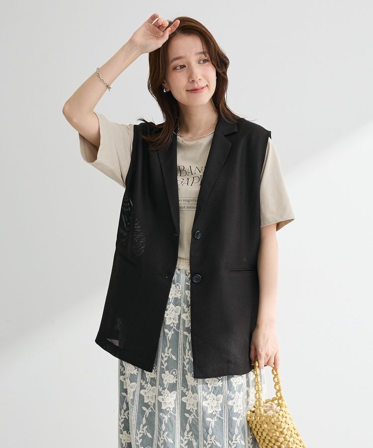 Green Parks「【適ON】多段きれい目ロゴTシャツ」|Tシャツ・カットソー|