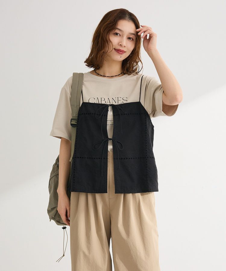 Green Parks「【適ON】多段きれい目ロゴTシャツ」|Tシャツ・カットソー|