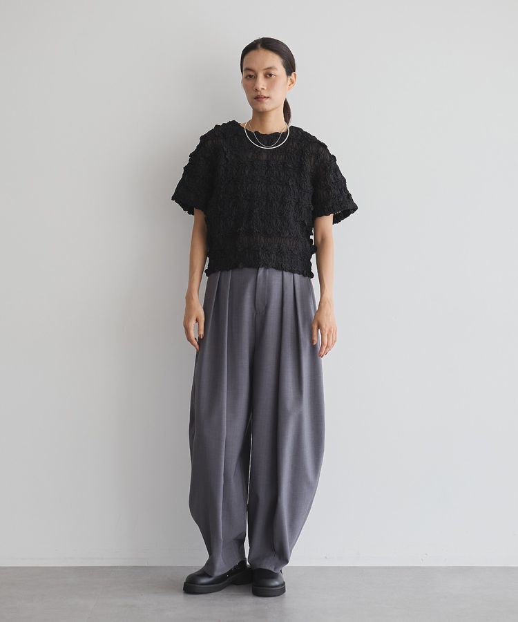 GARAGE OF GOOD CLOTHING「クロップド丈シャーリングプルオーバー」|シャツ・ブラウス|