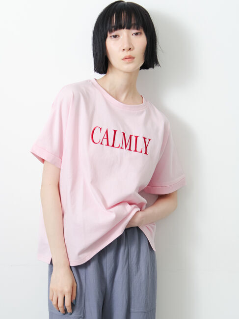 Samansa Mos2「◇【接触冷感/UVカット】アソート刺繍Tシャツ」|ニット・セーター|