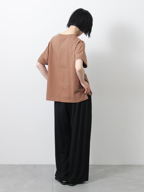 Samansa Mos2「◇【接触冷感/UVカット】アソート刺繍Tシャツ」|ニット・セーター|