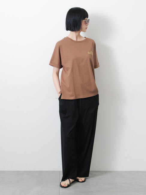 Samansa Mos2「◇【接触冷感/UVカット】アソート刺繍Tシャツ」|ニット・セーター|