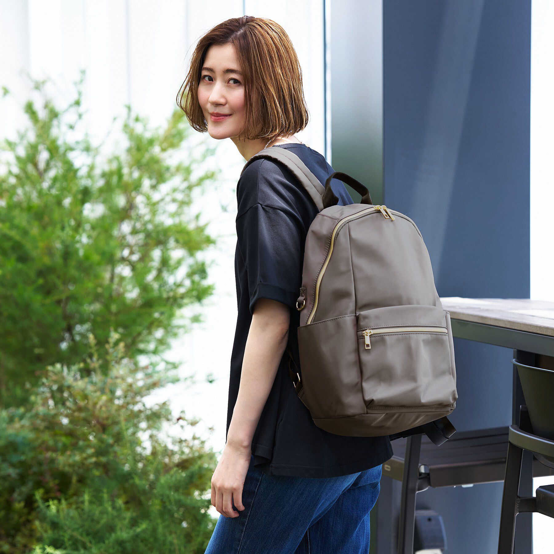 grove「【A4・撥水】大人気！人間工学多機能リュック」|リュック|チャコールグレー(0