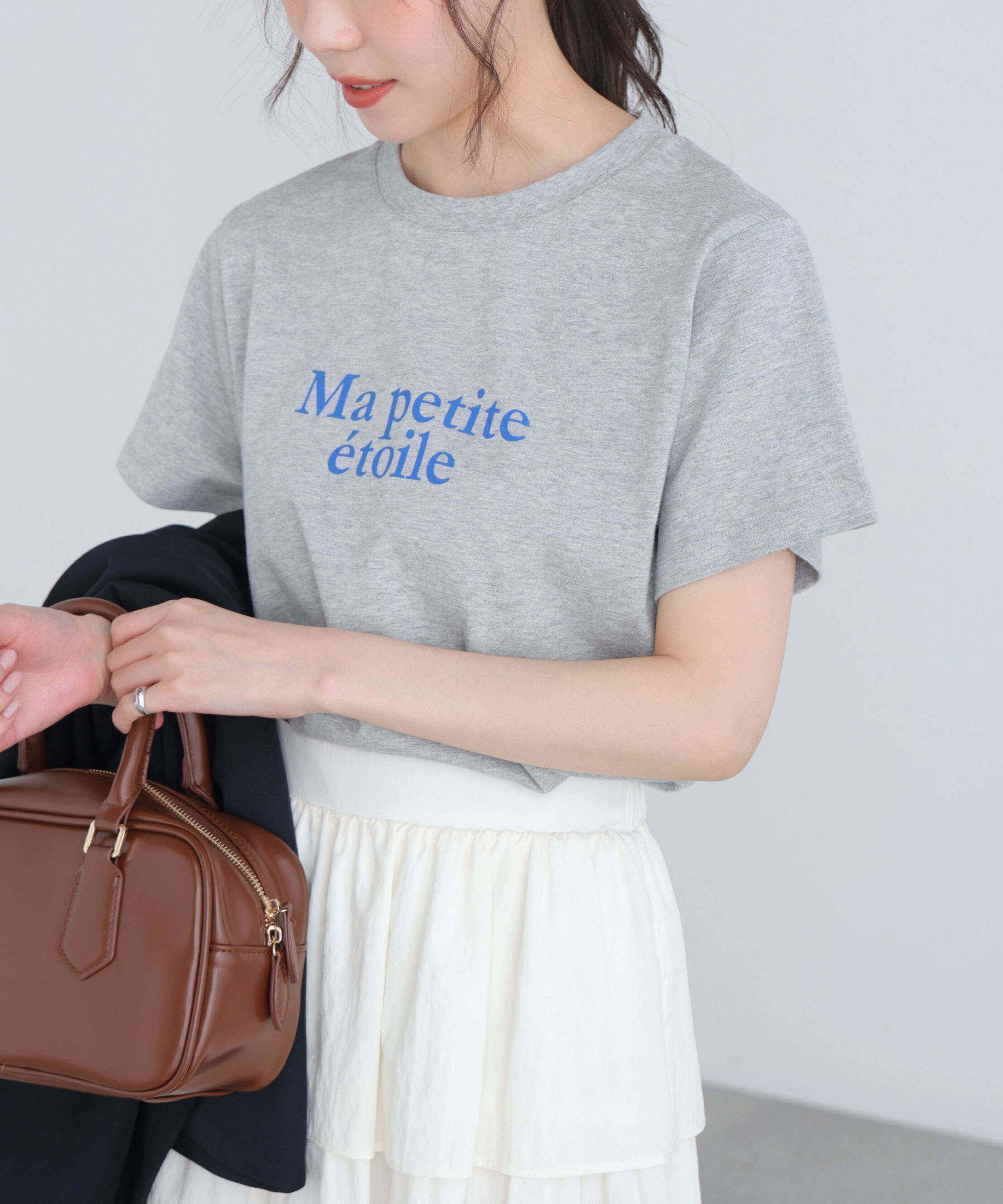  「フレンチロゴプリントTシャツ」|Tシャツ・カットソー|