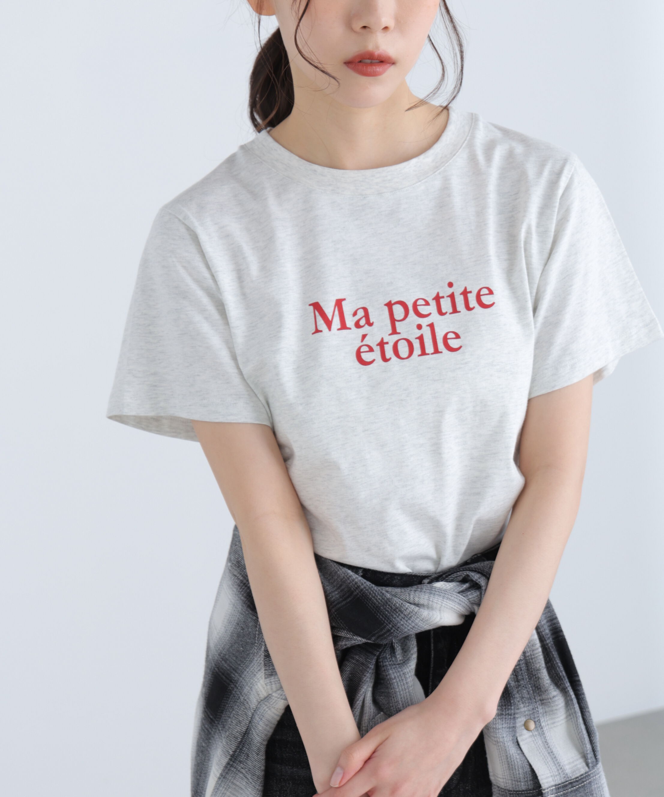  「フレンチロゴプリントTシャツ」|Tシャツ・カットソー|