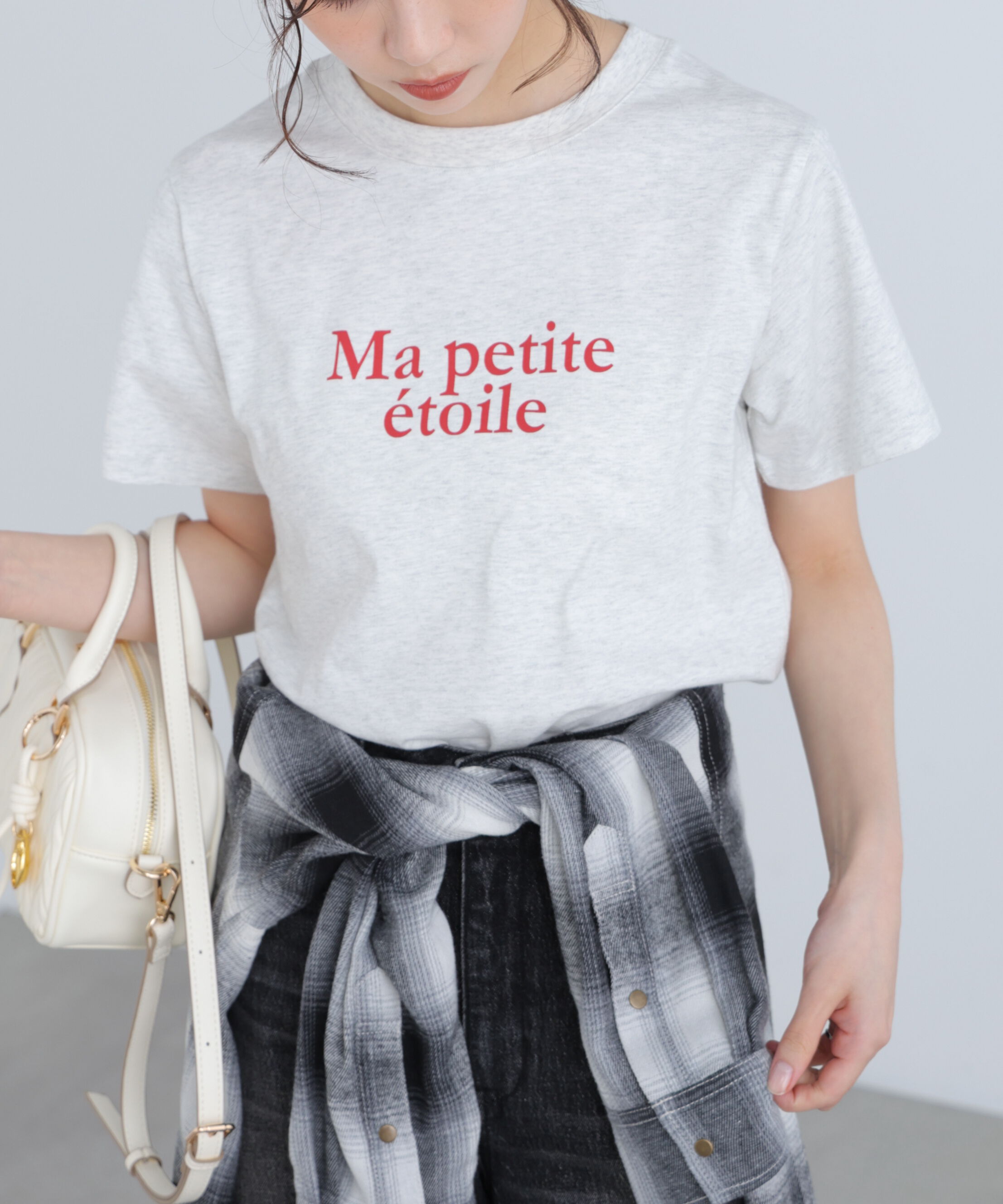  「フレンチロゴプリントTシャツ」|Tシャツ・カットソー|