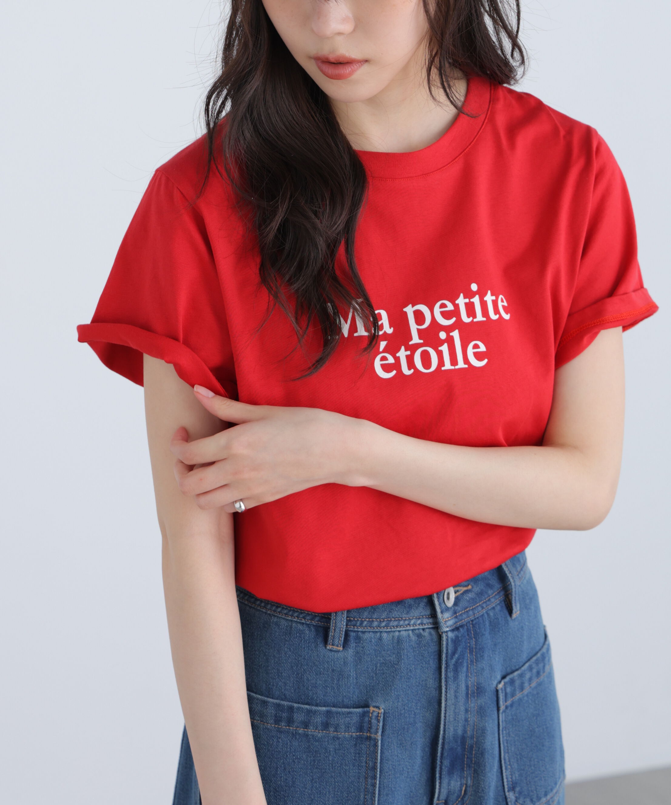  「フレンチロゴプリントTシャツ」|Tシャツ・カットソー|