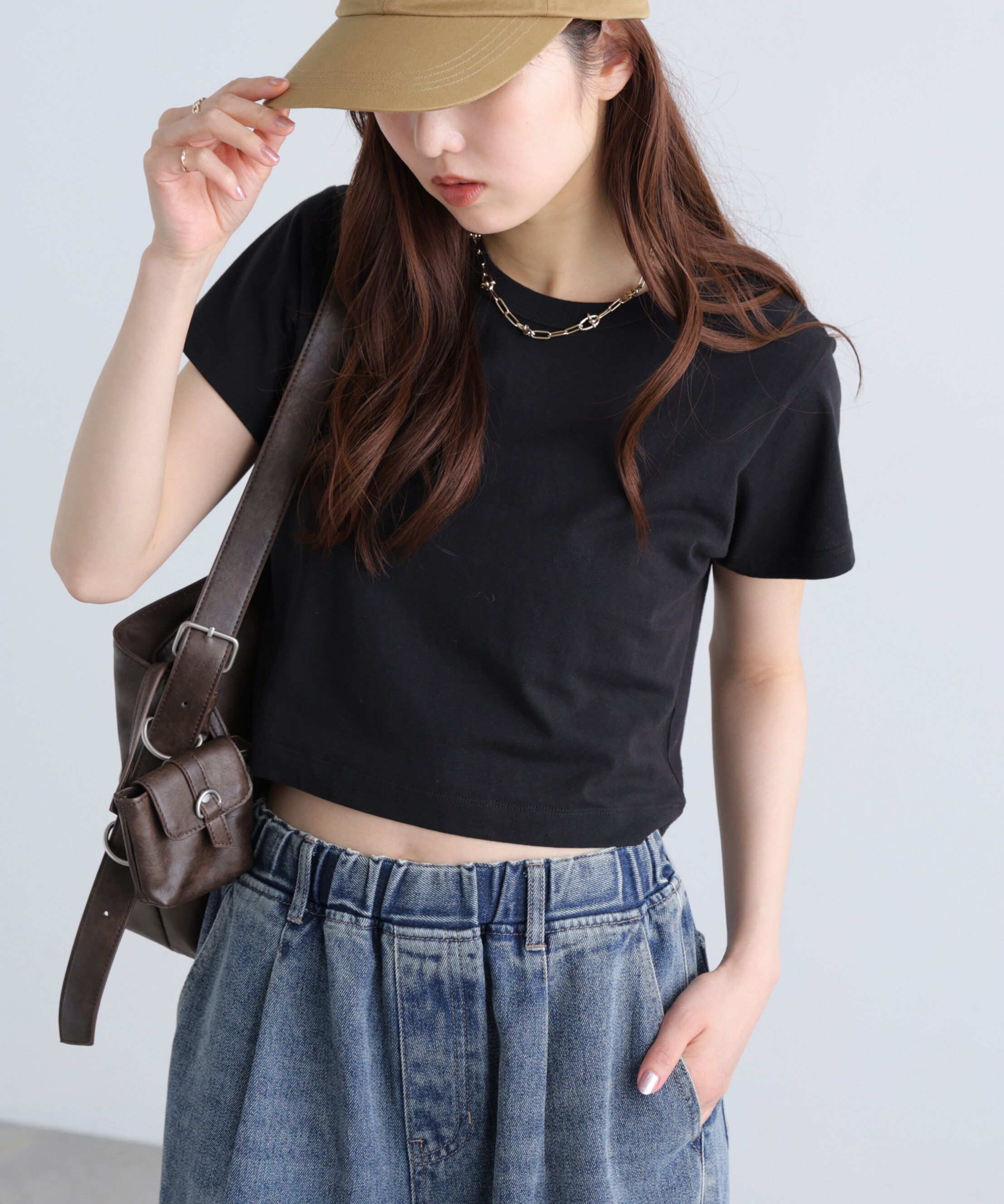  「USAコットンクルーネックTシャツ」|Tシャツ・カットソー|