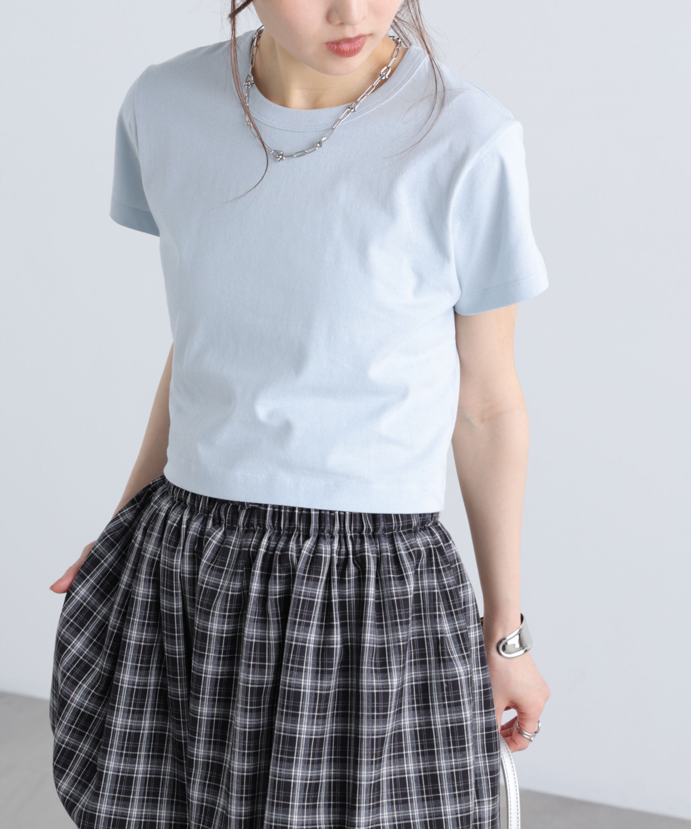  「USAコットンクルーネックTシャツ」|Tシャツ・カットソー|