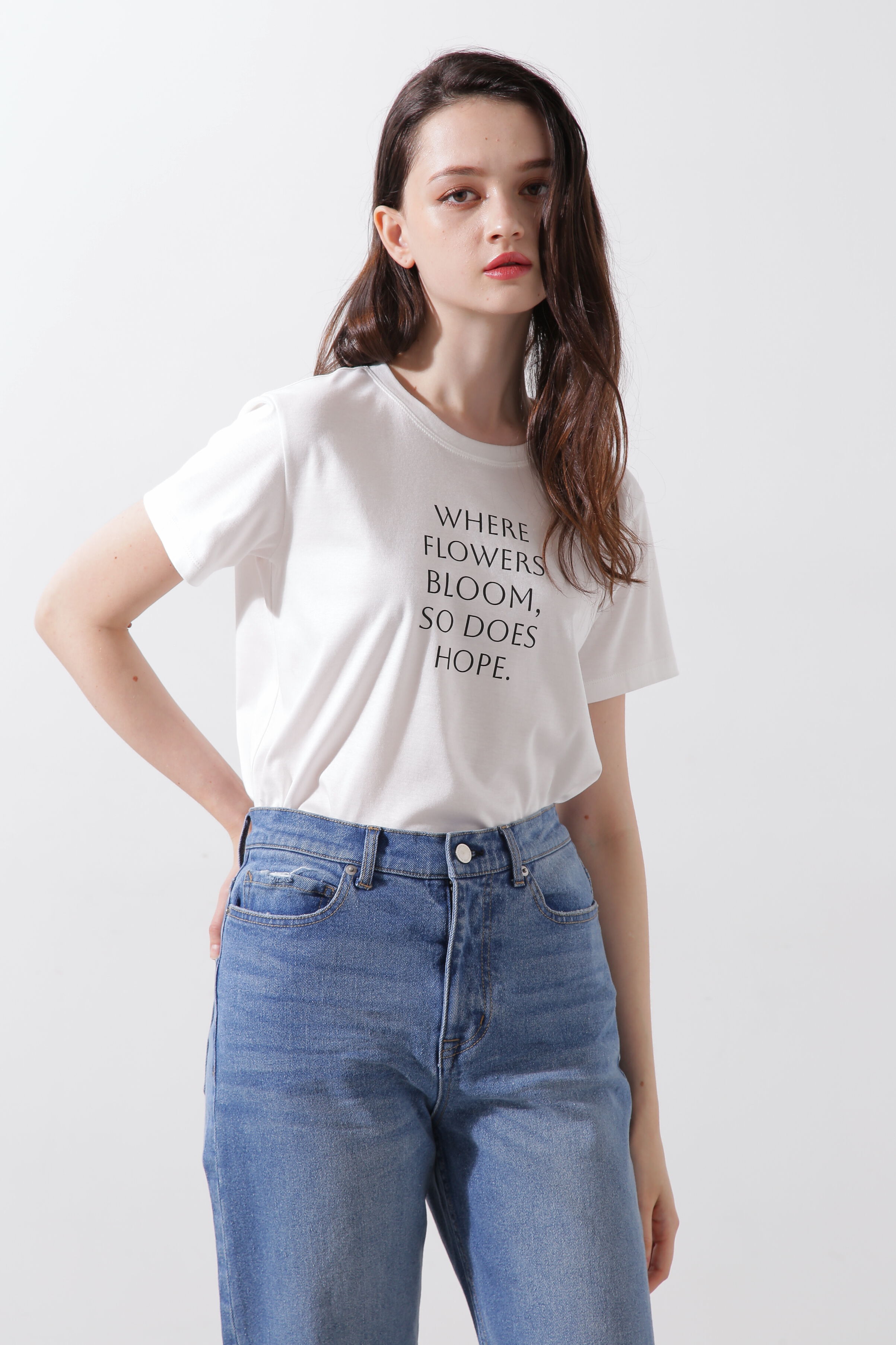  「◆Ｗｈｅｒｅ　ｆｌｏｗｅｒｓ　ｂｌｏｏｍ　Ｔシャツ」|Tシャツ・カットソー|