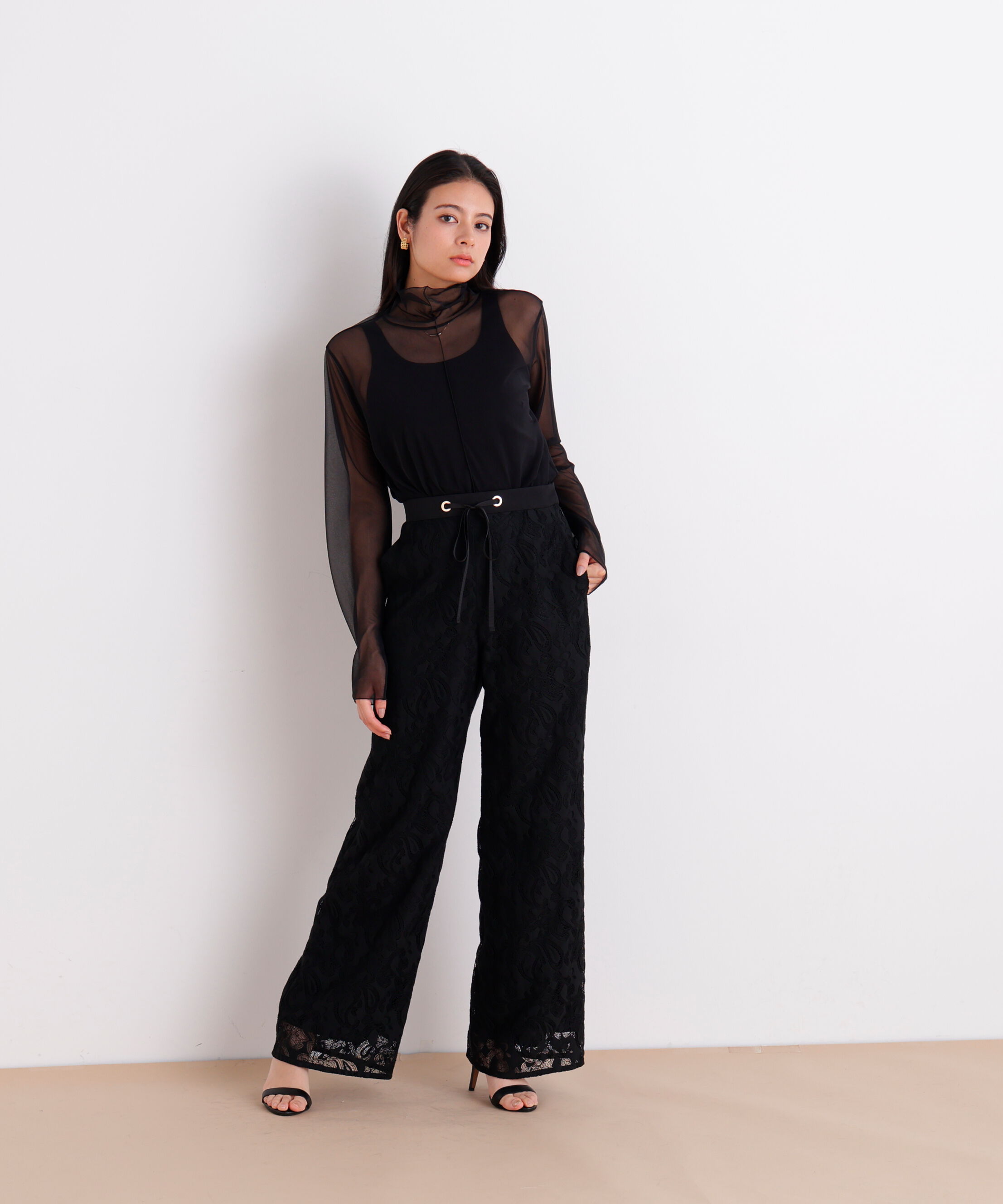  「シアーハイネックカットソー」|Tシャツ・カットソー|