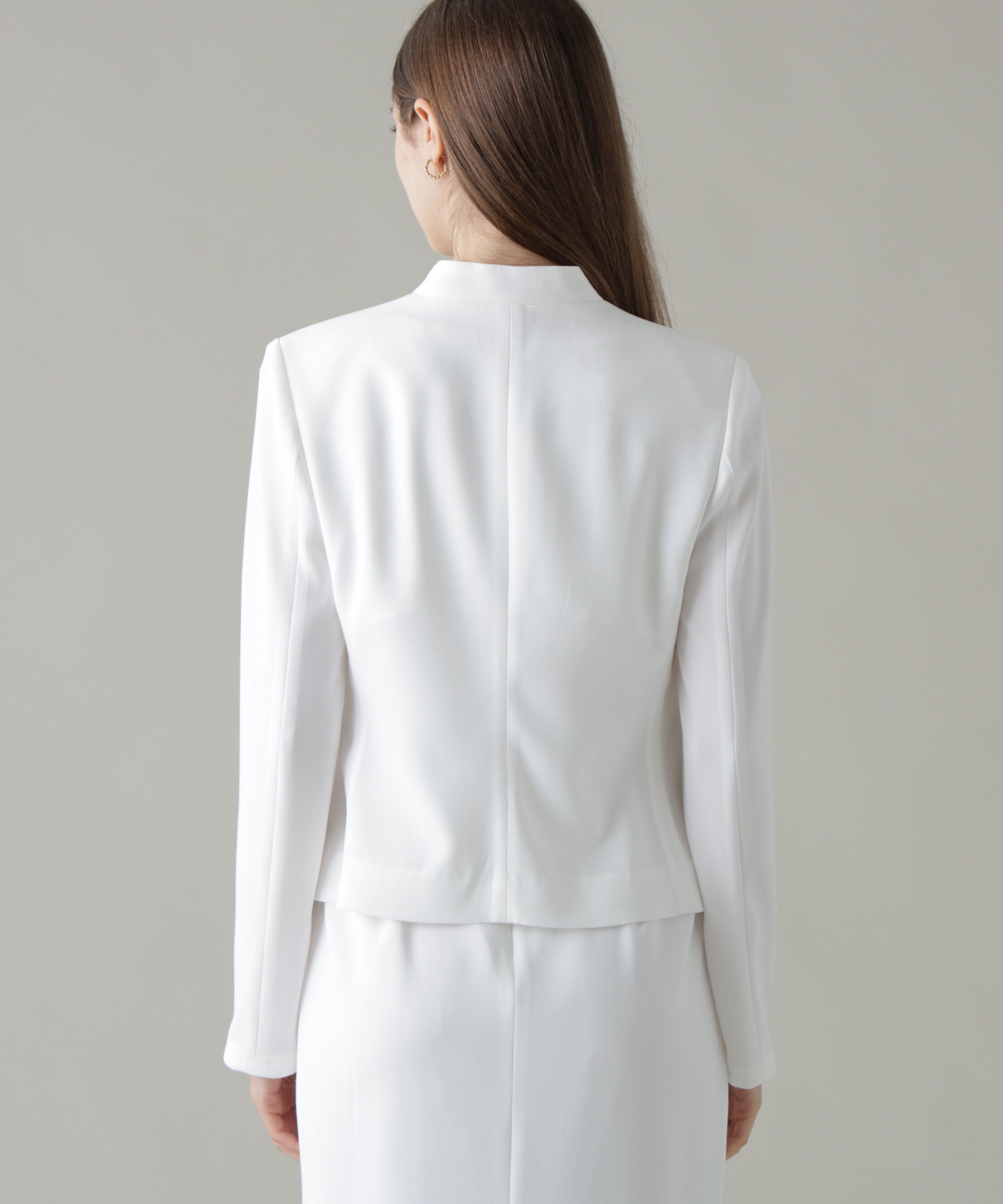  「ラウンドネックノーカラージャケット」|その他|