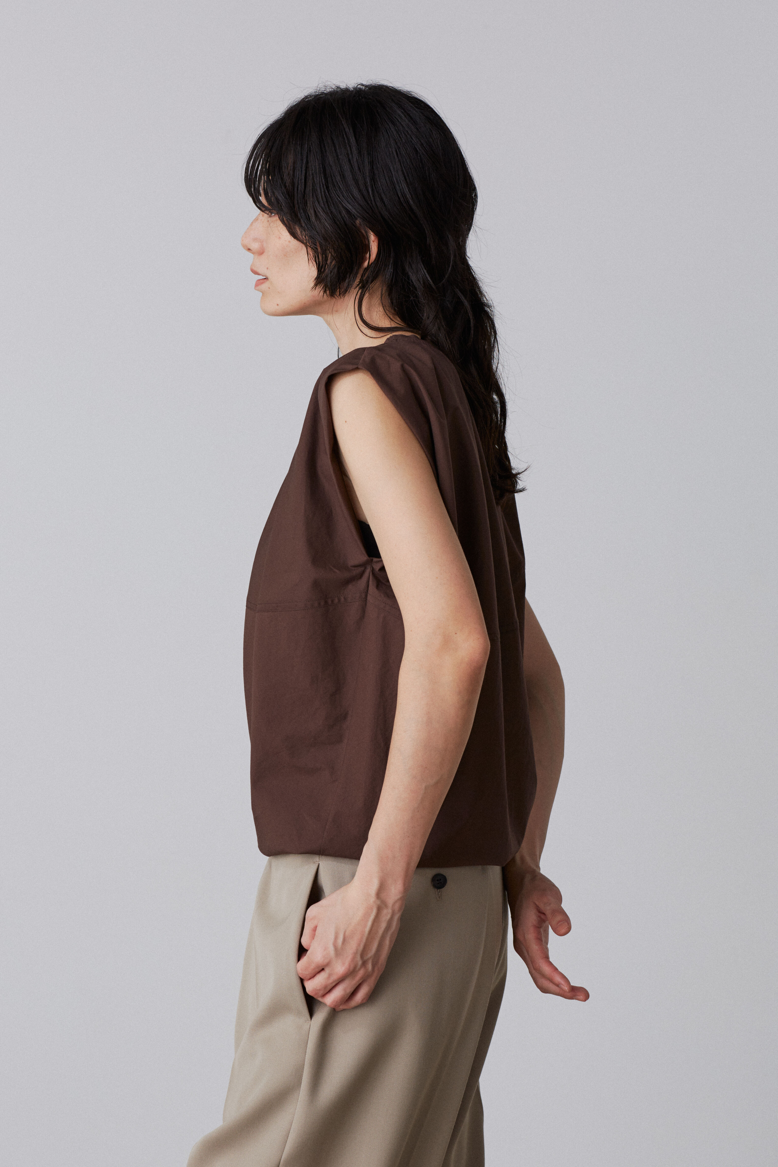 YLEVE 「YLEVE / SUVIN COTTON TYPEWRITER PULL OVER BLOUSE」|シャツ・ブラウス|