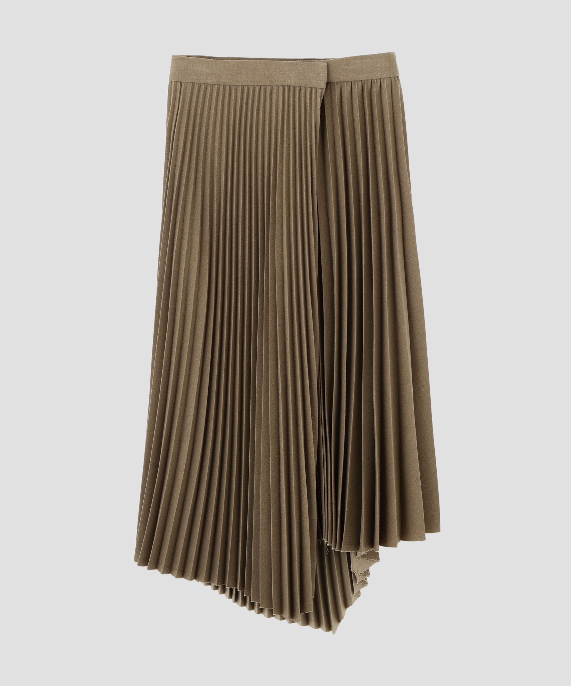 YLEVE 「YLEVE / VINTAGE PIGMENTDYE WOOL PLEATED SKIRT」|スカート|