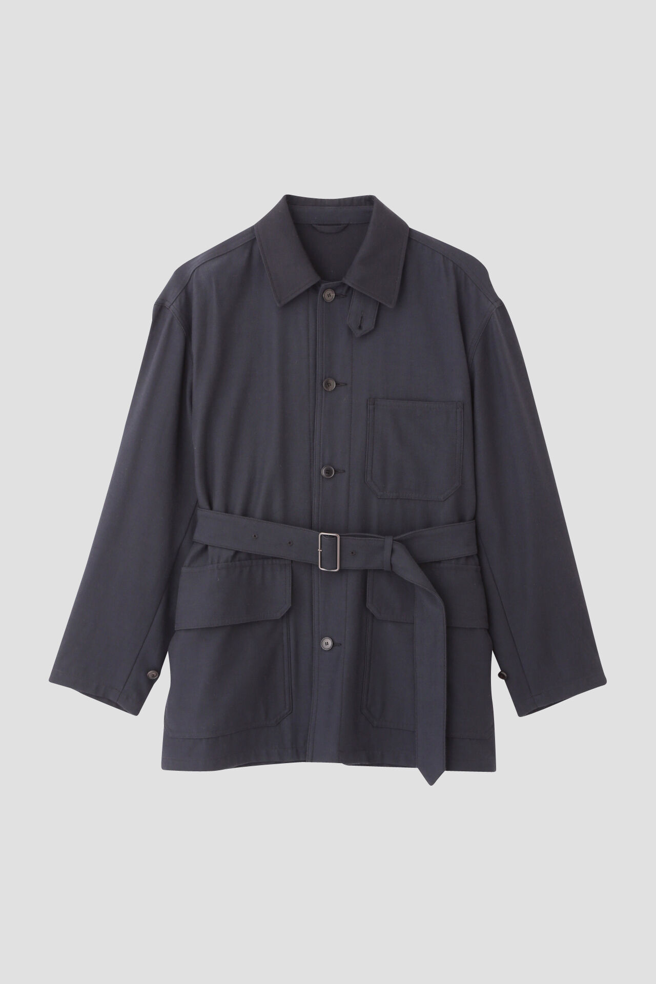 YLEVE 「YLEVE / VISCOSE COTTON COVERALL JACKET」|ブルゾン・スタジャン|グレー