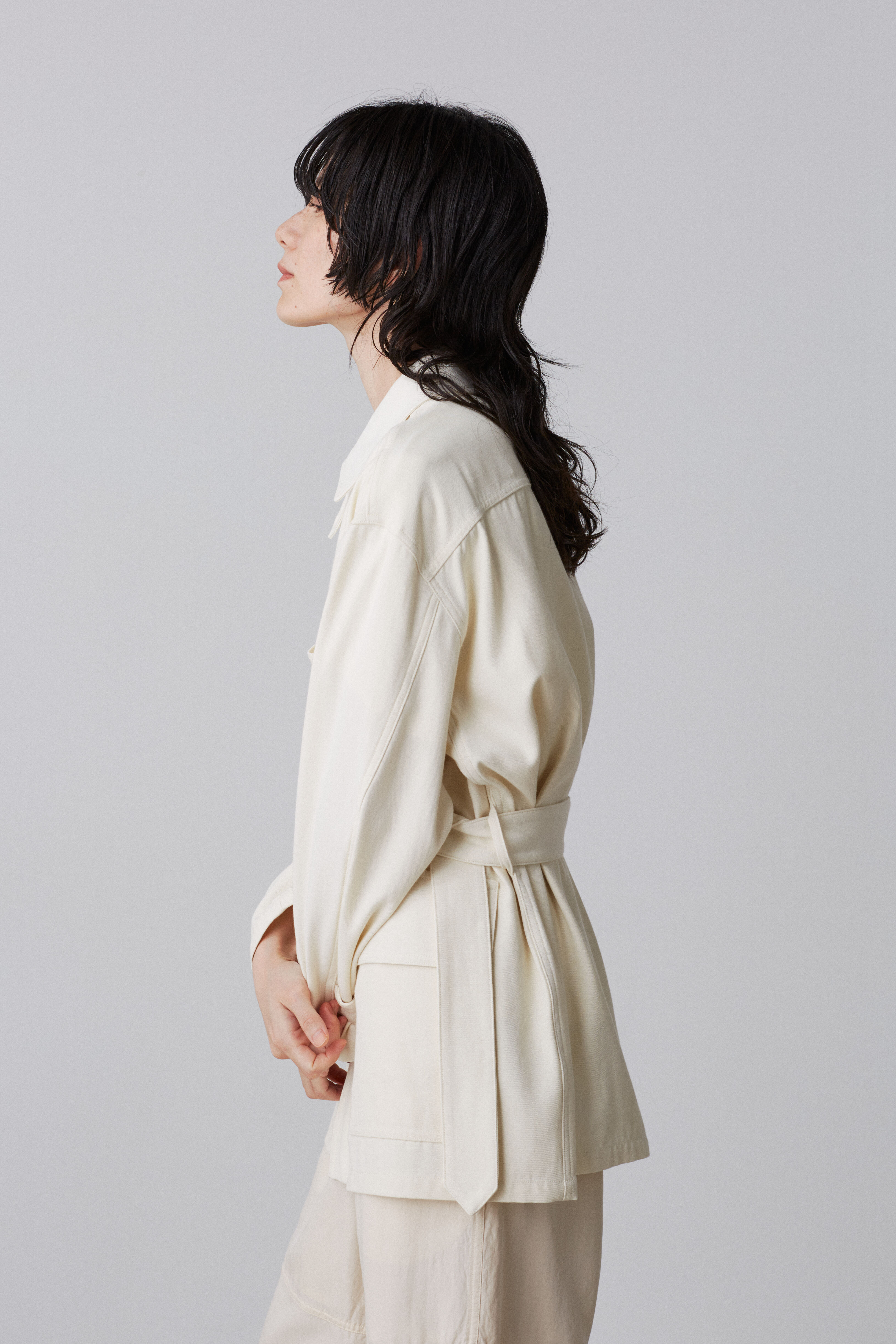 YLEVE 「YLEVE / VISCOSE COTTON COVERALL JACKET」|ブルゾン・スタジャン|
