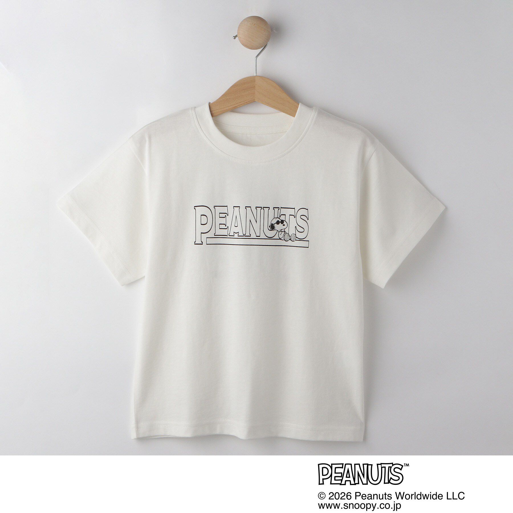 SHOO･LA･RUE「【PEANUTS／ひんやり／親子リンク】プリントTシャツ」|Tシャツ・カットソー|ホワイト(301)