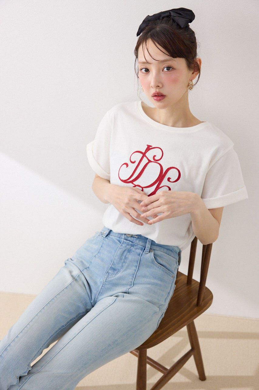rienda「RDロゴTシャツ」|Tシャツ・カットソー|柄RED5