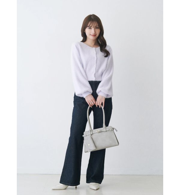 MERCURYDUO「デニムシューカットパンツ」|デニム|