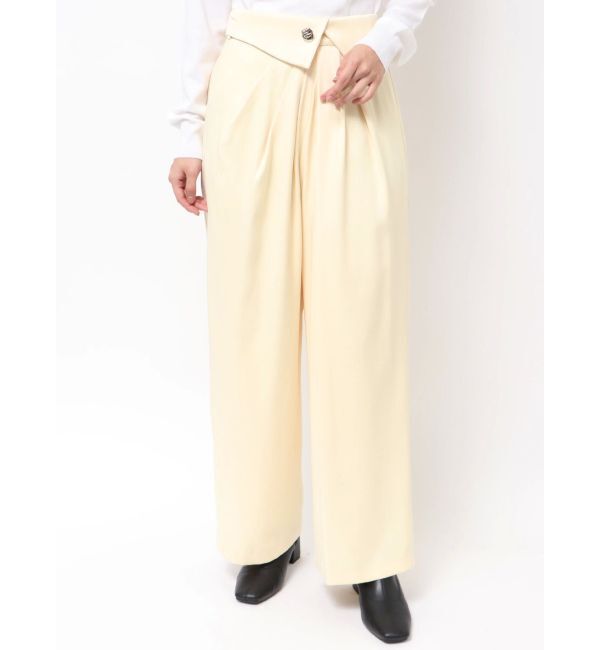 MERCURYDUO「アシメタックワイドパンツ」|その他|イエロー
