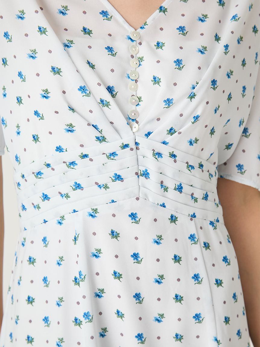 FRAY I.D「【FRAY I.D MADE WITH LIBERTY FABRIC】パフスリーブワンピース」|ワンピース|