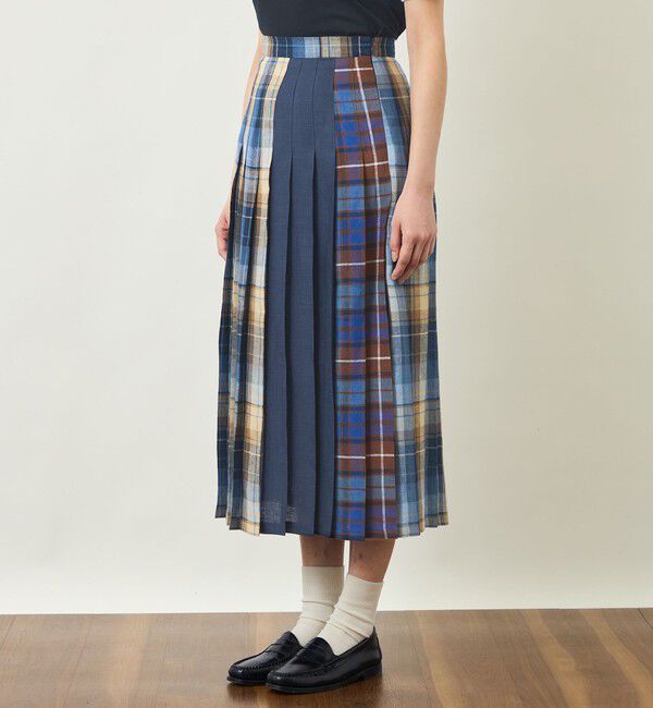 MACKINTOSH PHILOSOPHY「GREY LABEL O'NEIL OF DUBLIN リネンプリーツスカート」|スカート|
