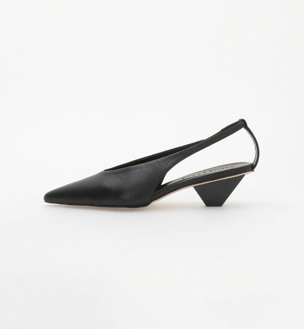 ODETTE E ODILE「トラペーズヒール バックベルトパンプス45&uarr;」|パンプス|BLACK