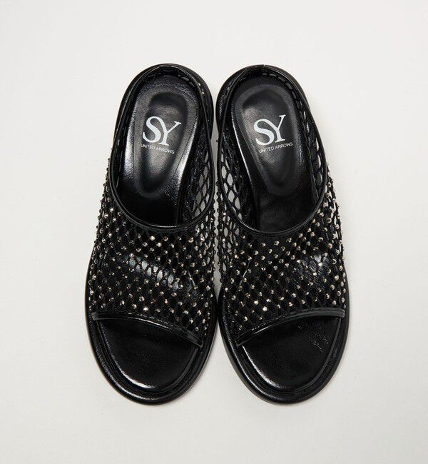 SY UNITED ARROWS「＜SY＞グレアネットミュール サンダル55&uarr;」|サンダル|