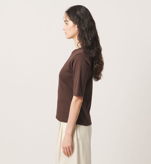 UNITED ARROWS「５分袖 コットン フライス Tシャツ」|Tシャツ・カットソー|