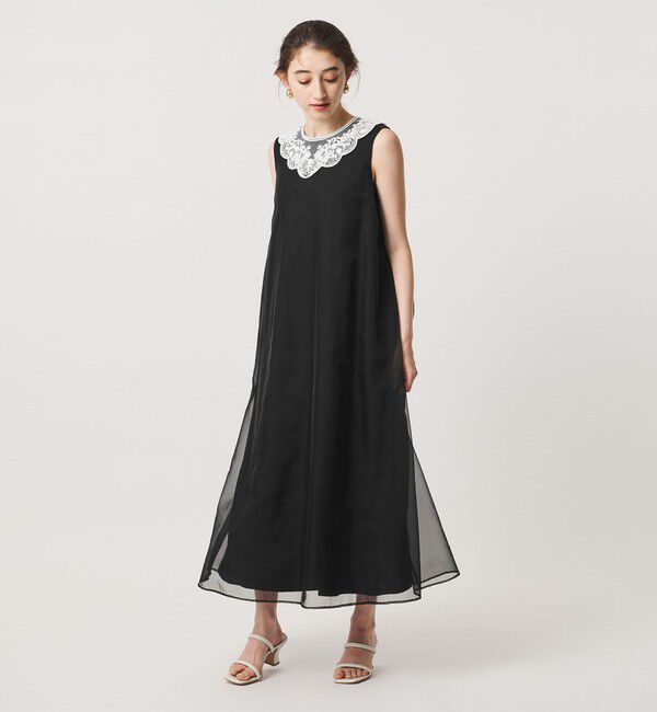 UNITED ARROWS「オーガンジー レース ワンピース」|ワンピース|