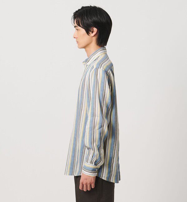 UNITED ARROWS「ALBINI アルビニ  マルチストライプ プルオーバー シャツ」|シャツ・ブラウス|