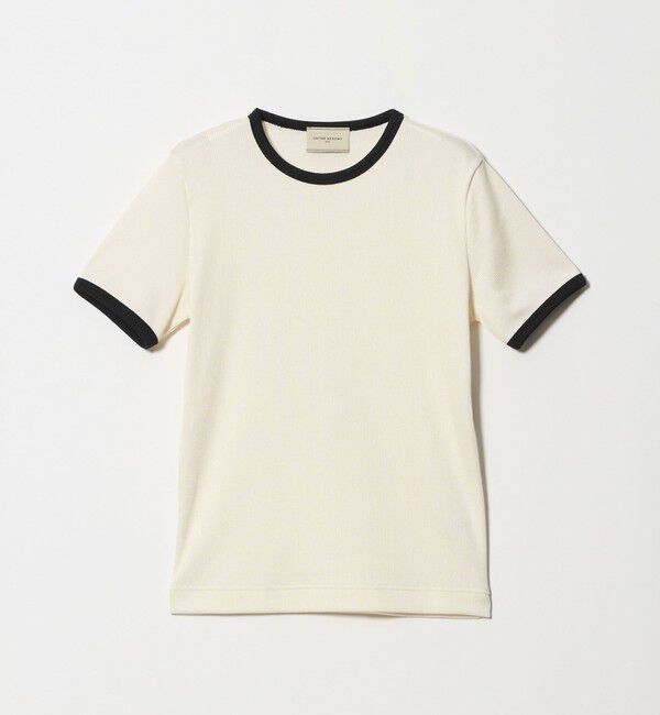 UNITED ARROWS「リブ バイカラーパイピング ショートスリーブ Tシャツ」|Tシャツ・カットソー|