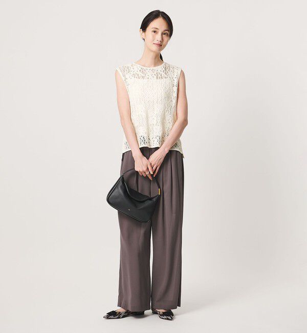 UNITED ARROWS「スパンコール エンブロイダリー ニットベスト ‐ウォッシャブル‐」|ベスト・ジレ|