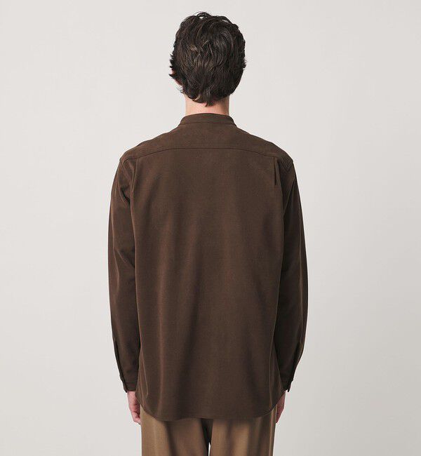 UNITED ARROWS「スエーディージャージ バンドカラーシャツ」|シャツ・ブラウス|