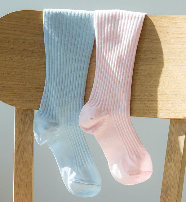 UNITED ARROWS green label relaxing「＜MAEE＞コンプレッションソックス（コットンリブ）/ 着圧ソックス / 靴下」|ソックス|LT.PINK