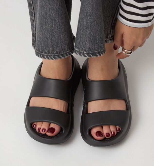 UNITED ARROWS green label relaxing「＜OOFOS＞OOyea サンダル」|サンダル|BLACK