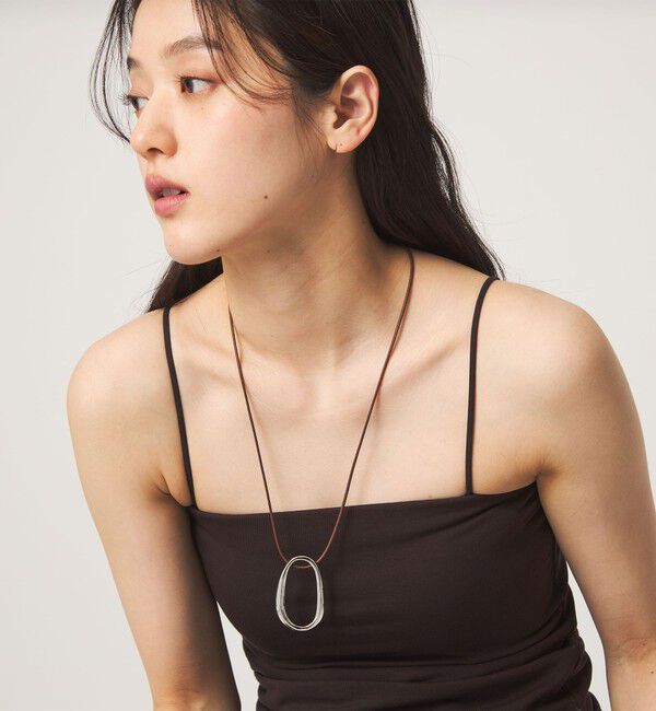 UNITED ARROWS green label relaxing「オーバルリング コード ネックレス 2」|ネックレス|