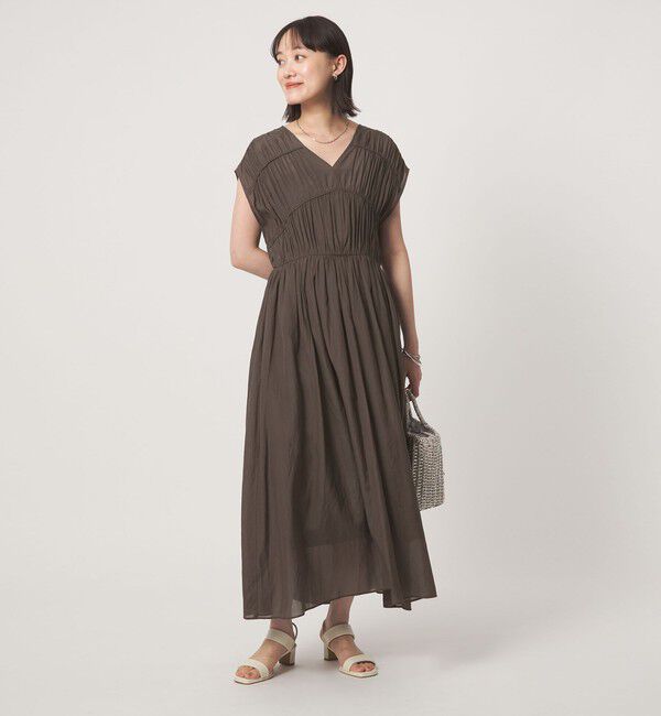 UNITED ARROWS green label relaxing「ティアード ギャザー ワンピース」|ワンピース|