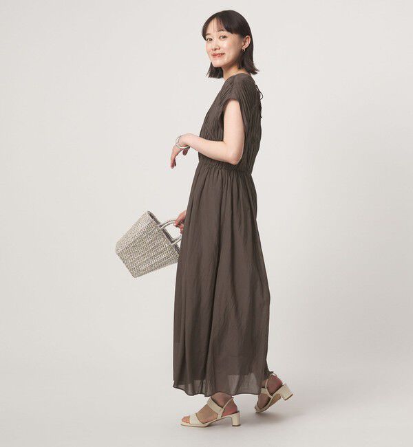 UNITED ARROWS green label relaxing「ティアード ギャザー ワンピース」|ワンピース|