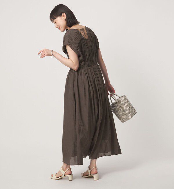 UNITED ARROWS green label relaxing「ティアード ギャザー ワンピース」|ワンピース|