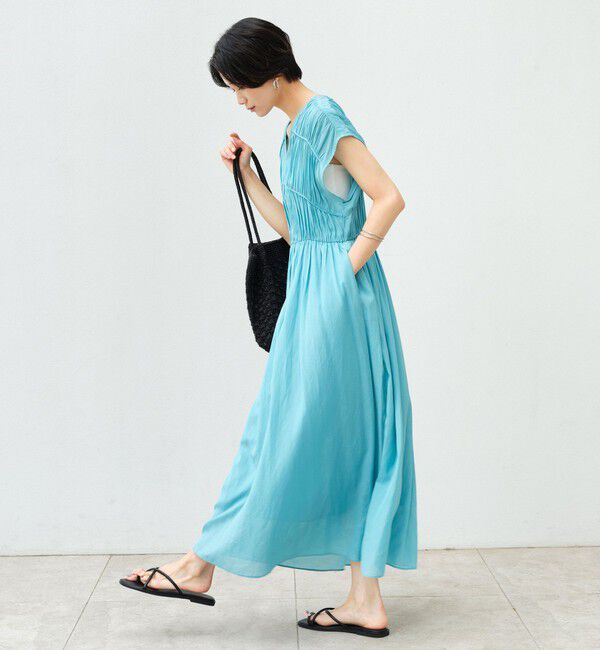 UNITED ARROWS green label relaxing「ティアード ギャザー ワンピース」|ワンピース|