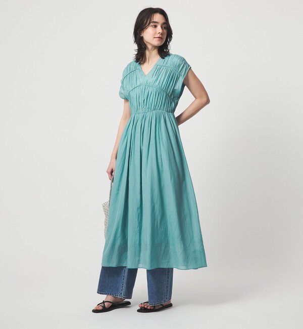 UNITED ARROWS green label relaxing「ティアード ギャザー ワンピース」|ワンピース|